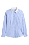 Foxcroft Dianna Stripe Non-iron Cotton Shirt