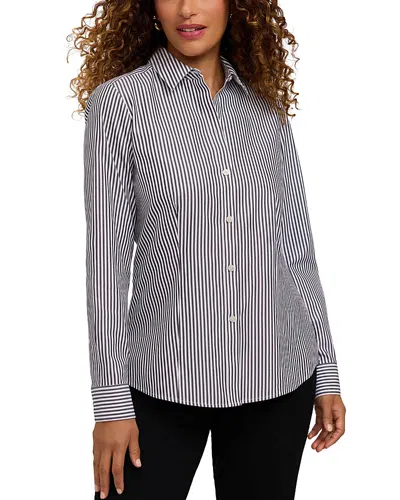 FOXCROFT DIANNA STRIPE SHIRT