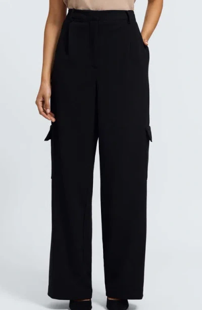 Foxcroft Elizabeth Wide Leg Pants In Black