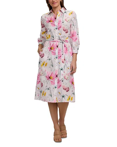 Foxcroft Esther Floral Print Dress In Multi