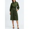 Foxcroft Esther Stripe Cotton Shirtdress