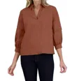 Foxcroft Frankie Stretch Popover Shirt In Multi
