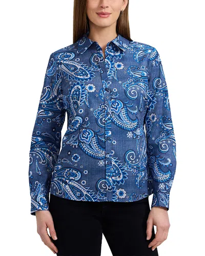 FOXCROFT HAMPTON PAISLEY PRINT SHIRT