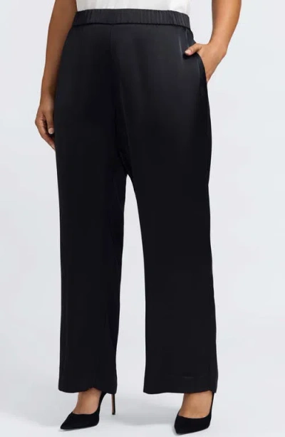 Foxcroft Hostess Pull-on Pants In Black