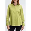 Foxcroft Iris Button-up Shirt In Chartreuse