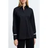 Foxcroft Iris Button-up Shirt In Black