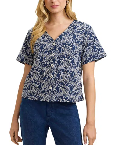 Foxcroft Isabel Shirt In Blue