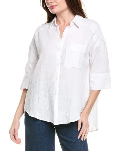 Foxcroft Joanna Gauze Shirt In White