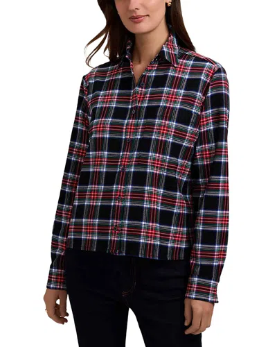 Foxcroft Jodie Cotton Plaid Shirt In Black