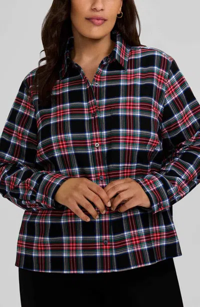 Foxcroft Jodie Plaid Button-up Shirt In Multi