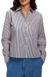 Foxcroft Jodie Stripe Cotton Button-up Shirt In Multi