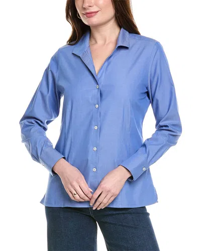 Foxcroft Katie Shirt In Blue