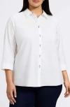 Foxcroft Kelly Button-up Shirt In White