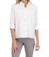Foxcroft Kelly Colorblock Cotton Blend Button-up Shirt In Multi