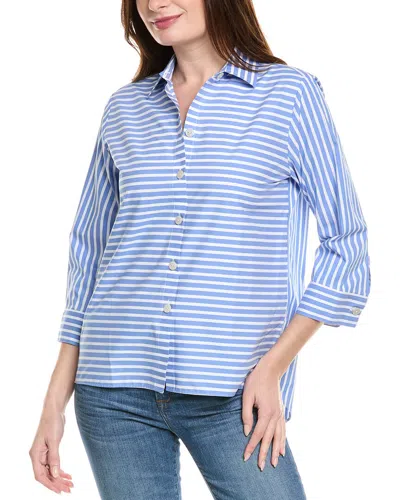 Foxcroft Kelly Stretch Shirt In Blue