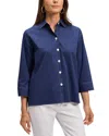 Foxcroft Kelly Button-up Shirt In Navy