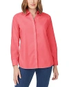Foxcroft Pandora Non-iron Cotton Shirt In Coral Suns