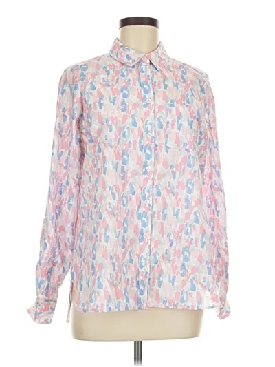 Pre-owned Foxcroft Long Sleeve Blouse In Pink