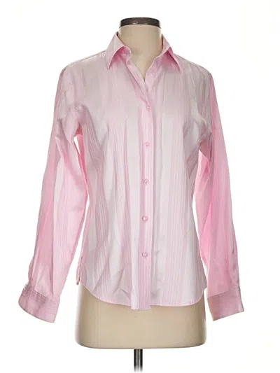 Pre-owned Foxcroft Long Sleeve Blouse In Pink