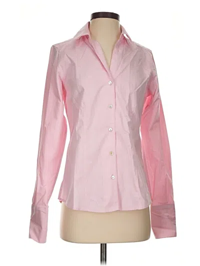 Pre-owned Foxcroft Long Sleeve Blouse In Pink