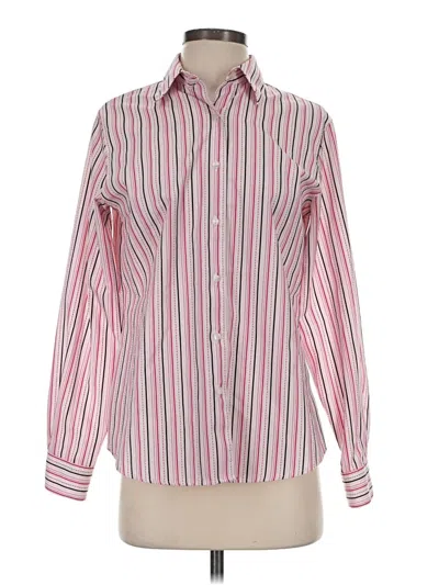 Pre-owned Foxcroft Long Sleeve Blouse In Pink