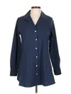 Foxcroft Long Sleeve Button Down Shirt In Blue