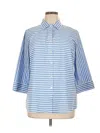 Foxcroft Long Sleeve Button Down Shirt In Blue