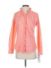 Foxcroft Long Sleeve Button Down Shirt In Orange