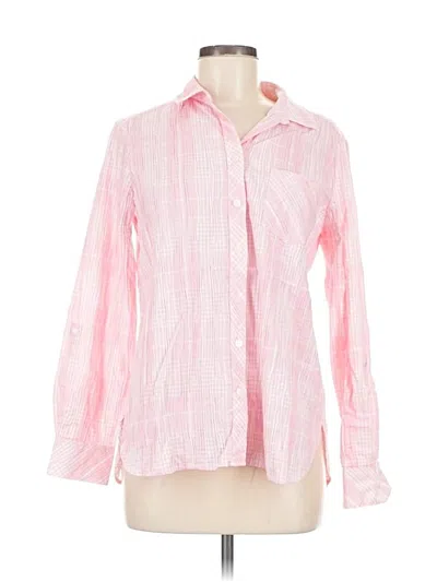 Pre-owned Foxcroft Long Sleeve Button Down Shirt In Pink