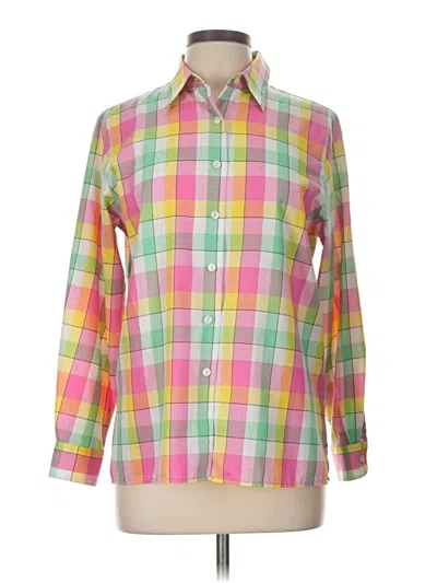 Pre-owned Foxcroft Long Sleeve Button Down Shirt In Pink