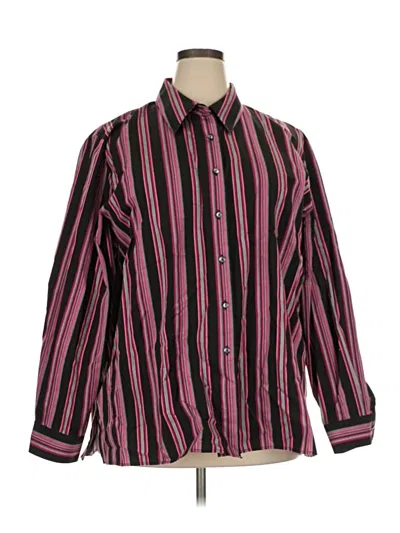 Pre-owned Foxcroft Long Sleeve Button Down Shirt In Pink