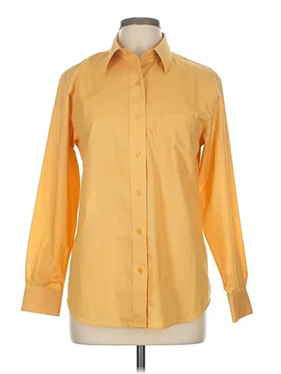 Pre-owned Foxcroft Long Sleeve Button Down Shirt In Yellow