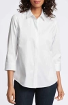 Foxcroft Luna Button-up Shirt In White