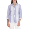 Foxcroft Luna Stripe Shirt In Blue