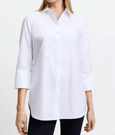 Foxcroft Madison Essential Pinpoint No Iron Shirt In White