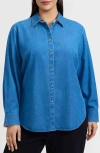 Foxcroft Margie Denim Button-up Shirt