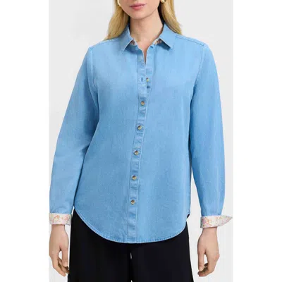 Foxcroft Margie Denim Button-up Shirt