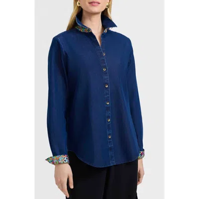 Foxcroft Margie Denim Button-up Shirt