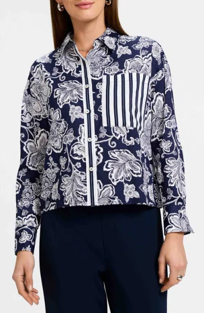 Foxcroft Marina Cotton Button-up Shirt