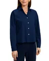 Foxcroft Marina Button-up Shirt In Blue