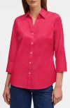 Foxcroft Mary Button-up Blouse In Raspberry