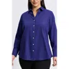 Foxcroft Mary Cotton Button-up Shirt