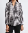 Foxcroft Mary Essential Stretch No Iron Shirt In Silver Birch& Gingham In Multi