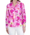 Foxcroft Mary Floral Non-iron Cotton Button-up Shirt In Multi
