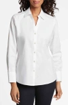Foxcroft Mary Non-iron Cotton Oxford Button-up Shirt In White