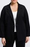 FOXCROFT FOXCROFT MORGAN CREPE KNIT BLAZER