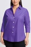 Foxcroft Paityn Button-up Shirt In Purple