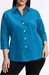 Foxcroft Paityn Button-up Shirt In Blue