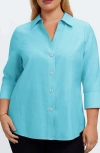 Foxcroft Paityn Non-iron Button-up Shirt In Blue
