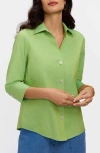 Foxcroft Paityn Non-iron Cotton Shirt In Green